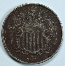 1868 Shield nickel VF details See item description - £17.31 GBP