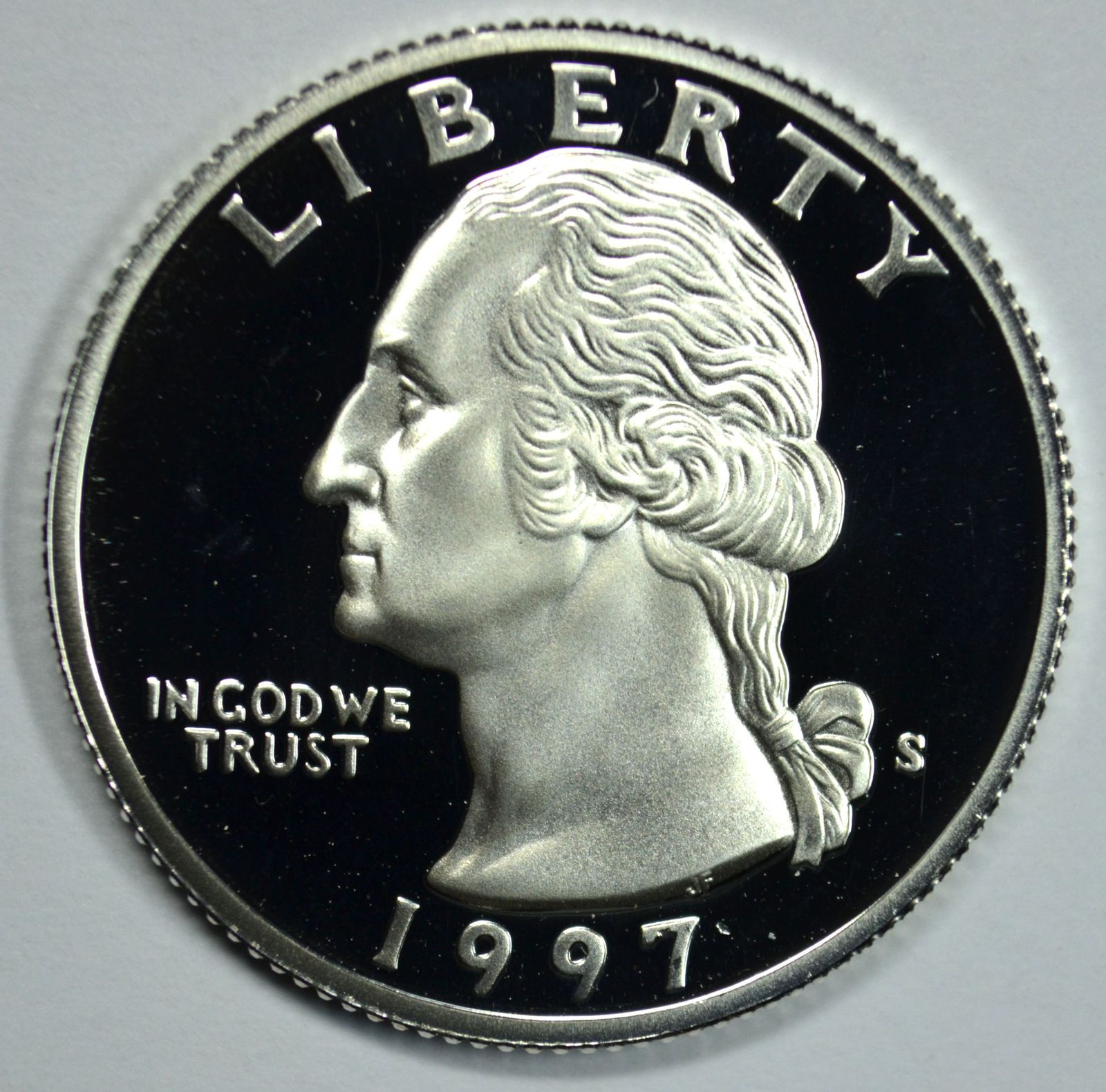 1997 S Washington proof silver quarter - $10.75