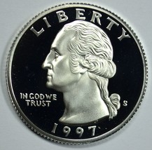 1997 S Washington proof silver quarter - £8.45 GBP