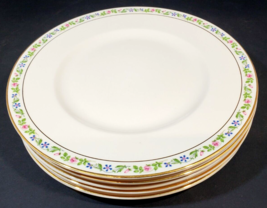 Set of 5 Harmony House Dorset China Floral Cream Plate 9 3/4&quot; - $44.54