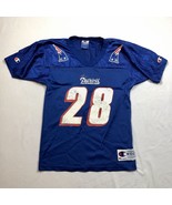 Curtis Martin Blue #28 New England Patriots Champion Jersey Youth Kids M... - $560.64 MXN