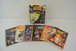 Star Wars Little Golden Book Library 6 Children&#39;s Books Ep. 1-6 Disney 2... - $14.50