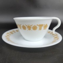 Vintage Corelle Livingware Cup and Saucer Butterfly Gold Hook Handle Mad... - £5.92 GBP