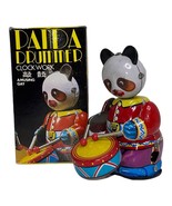 Vintage Panda Drummer Bear Tin Wind-Up Metal Toy Clockwork Made In China... - $266.66 MXN