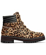 Timberland London Square Women&#39;s 6 inch Leopard Lace up Boots Leather  A... - £75.53 GBP