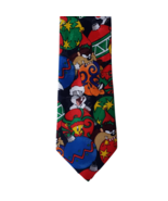Looney Tunes Mania Christmas Bulbs Neck Tie Holiday Cartoon 90s VTG - $162.50 MXN