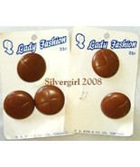 Lady Fashion Vintage Leather Look Carded Buttons - £4.02 GBP
