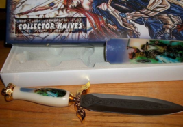 Home Treasure Art Decor Box Fixed Stainless Blade Dagger Knife Sheath Fa... - $18.99