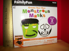 Disney Holiday Craft Kit Monstrous Masks Halloween Faces Ghost Frankenstein New - £9.85 GBP