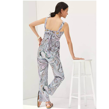 New Anthropologie HUTCH Marbleized Overalls $160 SMALL Gray  - £57.37 GBP