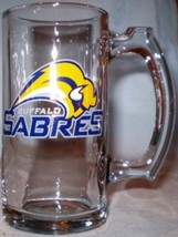 NHL - Buffalo Sabres Glass Mug Worm Logo - $6.50