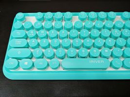 iRiver Korean English Keyboard USB Wired Membrane Bubble Keyboard for PC (Blue) image 6