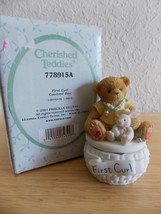 2001 Cherished Teddies First Curl Covered Box  - $20.00