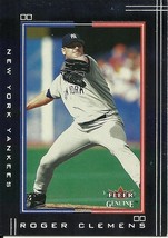 2002 Fleer Genuine Roger Clemens New York Yankees #85 Baseball Card - £0.97 GBP