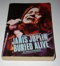 Janis Joplin Buried Alive Softbound Book Vintage 1983 Myra Friedman  - $17.87 CAD
