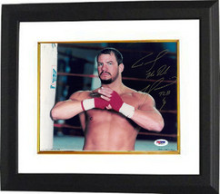 Tommy Morrison signed Heavyweight Boxing 8x10 Photo Custom Framing dual ... - $123.95