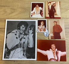 6 Vintage Elvis Presley Photos Variety Concert Fan Candid Sailor Navy Hat 1975 - £77.68 GBP