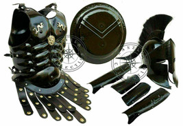 300 King Spartan Casque Ensemble de Muscle Armor Shield Arm &amp; Leg Guard... - £202.02 GBP