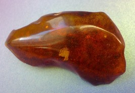 Vintage jewelry Honey Cognac Natural Baltic Amber gem Brooch Pin charm 13 g - £58.65 GBP