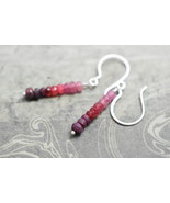 Sterling Silver Ruby Earrings - $44.00