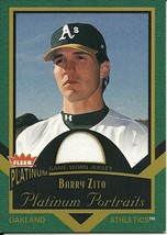 2003 Fleer Platinum Portraits Game Jersey Barry Zito PP-BZ Athletics - £1.58 GBP