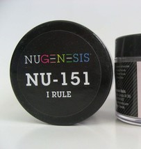 NuGenesis Nail Dipping Powder Color 1.5oz/43g jar - (NU151 I RULE) - £15.04 GBP