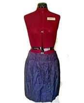 Banana Republic Skirt Gray Women Belt Loop Lined Side Zipper Pockets  Si... - £18.74 GBP