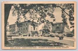 Postcard Ward and Ricks Women&#39;s Dormitories University Of Mississippi Oxford MS - £5.14 GBP