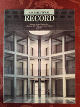 Architectural Record Magazine April 1987 Design Correctional Facilities - £16.98 GBP