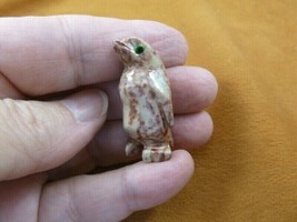 Y-PEN-25) little tan red PENGUIN carving SOAPSTONE PERU FIGURINE stone s... - £6.85 GBP