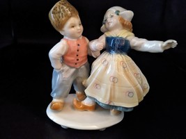 Antique 1920-30 Germany Karl Ens Volkstedt Dancing Children Porcelain Fi... - $175.00