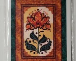 Quilt Poetry Floral Meditation Wall Hanging Quilt Pattern 27&quot;x 40&quot; - $9.89
