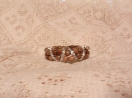 New  Ladies&#39;  Charming  Wood Beads Stretch Rhinestones  Bracelet  - £3.89 GBP
