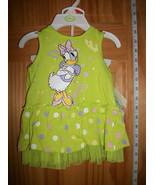 Disney Baby Clothes 0M-3M Daisy Duck Green Dress Top Set Hanger Newborn ... - $19.31 CAD