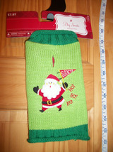 Pet Holiday Dog Clothes XXS Santa Christmas Sweater HoHoHo Canine Animal Outfit - £6.04 GBP
