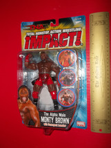 Wrestling TNA Action Figure Toy Alpha Male Monty Brown Sport Marvel Collectible - £14.93 GBP