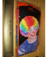 Clown Wig Adult Rainbow Head Wear Halloween Costume Prop Hair Fashion Ho... - $106.16 MXN