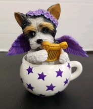 Cups Of Affection Sweet Little Angel Hamilton Collection Yorkie Wings #360 Rare - $24.70