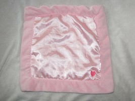 Carters Precious Firsts Pink Girls Satin Heart Blanket 14x14&quot; Security USED - £10.80 GBP