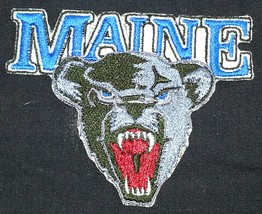 Maine Black Bears Logo Iron On Patch - $112.43 MXN