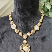 Womens Gold Southwestern Heart Shaped Fashion Jewelry Necklace - £22.57 GBP
