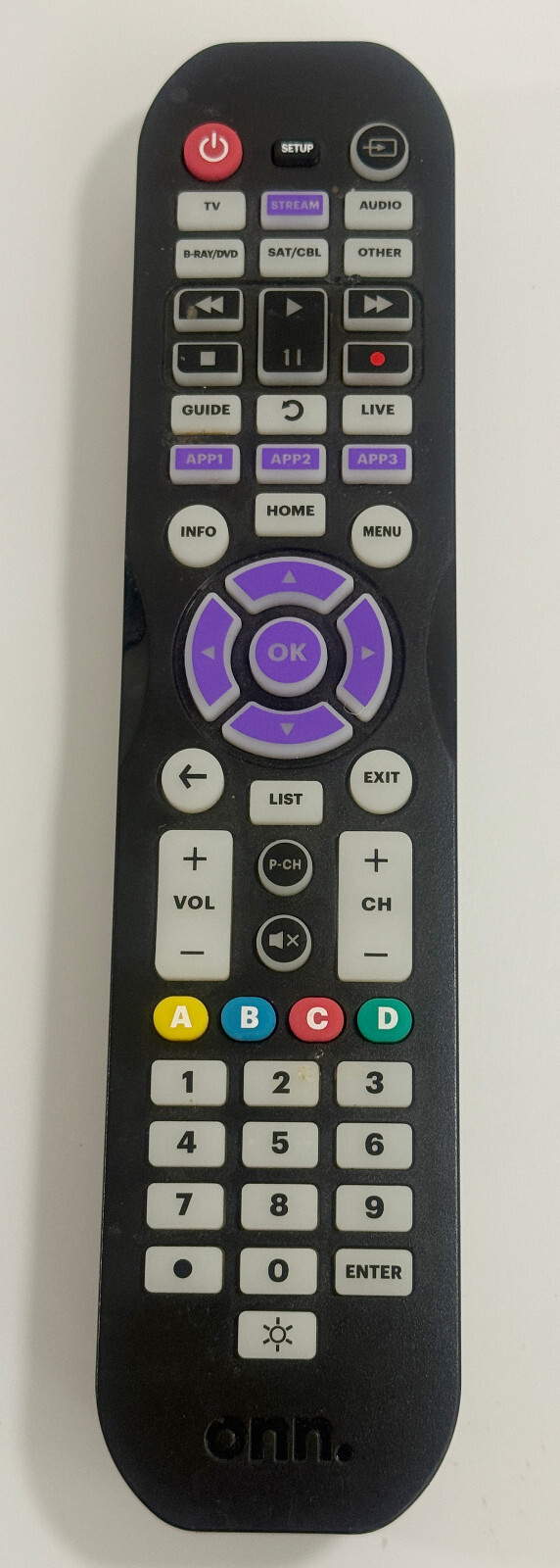 ONN Universal 6 In 1 Remote Control Model 100078904 Black - $7.91