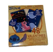 Disney Lilo &amp; Stitch 48 pc 8 diff typed Valentines Cards  (SHIPS IN 24) - $28.59