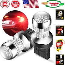 Super Bright LED Strobe Brake Light Bulbs - Pack of 2, Red Flashing 7443... - $53.14 CAD
