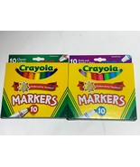Crayola Marker Set, Bundle of (2) 10-Pack - 1 Classic &amp; 1 Bold and Brigh... - $10.99