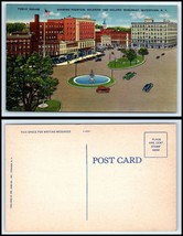 NEW YORK Postcard - Watertown, Public Square Showing Fountain P49 - £3.15 GBP