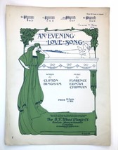 An Evening Love Song by Florence Ednah Chipman Sheet Music Rare - £17.96 GBP