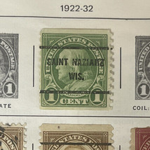 US Stamp Benjamin Franklin 1 Cent 1923 Stamp Perforated Vertical rare - £315.61 GBP