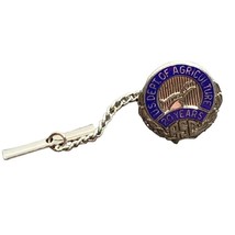USDA ASC 20 Years Service Pin Award Hat Lapel Lordship Sterling Agriculture - $14.97