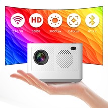 2023 Upgraded Mini Projector With Wifi And Bluetooth, Indoor Video Projector Hom - £146.35 GBP
